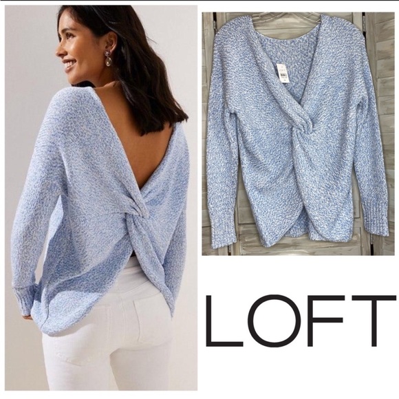 Loft twist back sweater- black - Picture 2 of 7